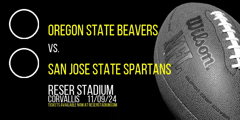 Oregon State Beavers vs. San Jose State Spartans at Reser Stadium