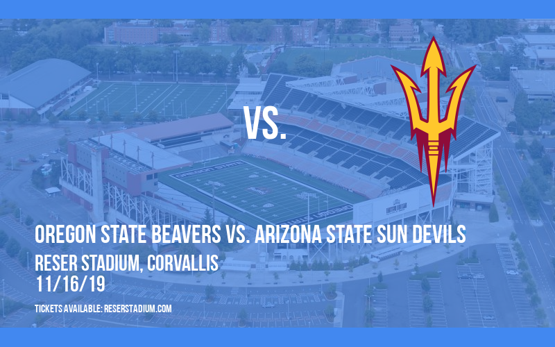 Oregon State Beavers vs. Arizona State Sun Devils at Reser Stadium tickets Oregon State Beavers vs. Arizona State Sun Devils at Reser Stadium