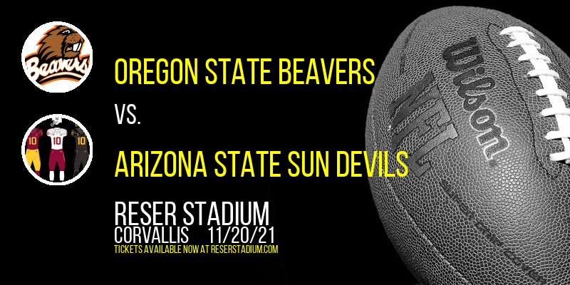 Oregon State Beavers vs. Arizona State Sun Devils at Reser Stadium