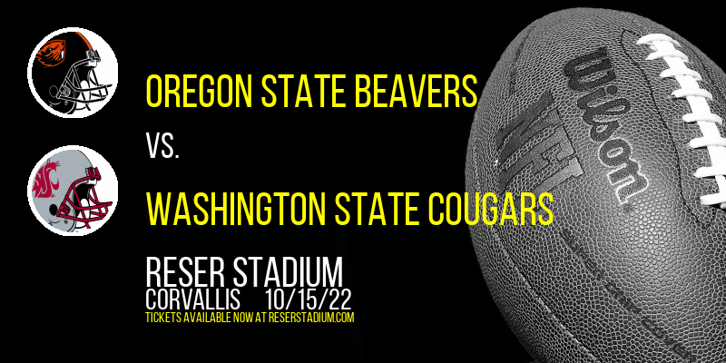 Oregon State Beavers vs. Washington State Cougars at Reser Stadium tickets Oregon State Beavers vs. Washington State Cougars at Reser Stadium