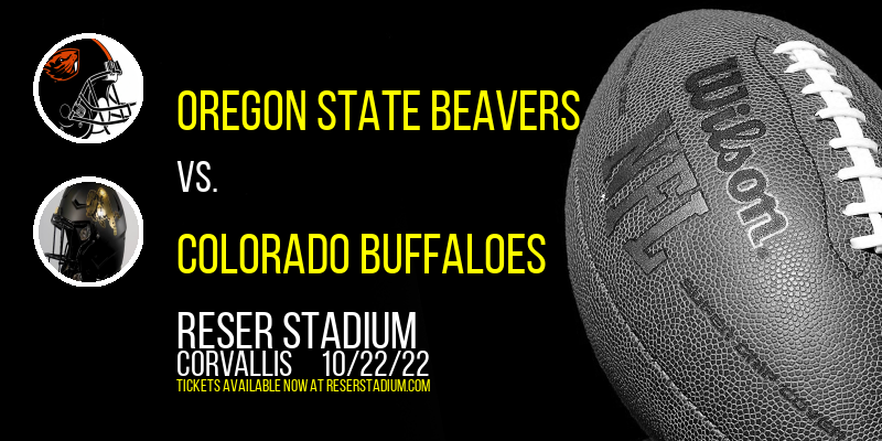Oregon State Beavers vs. Colorado Buffaloes at Reser Stadium tickets Oregon State Beavers vs. Colorado Buffaloes at Reser Stadium